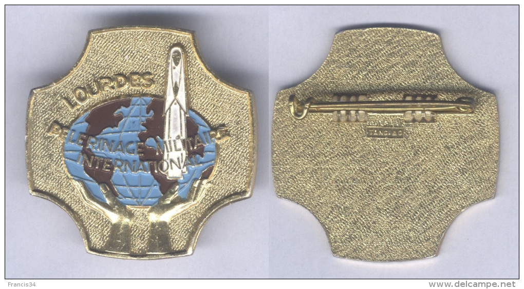 Insigne Du Pélerinage Militaire International De Lourdes - Landmacht