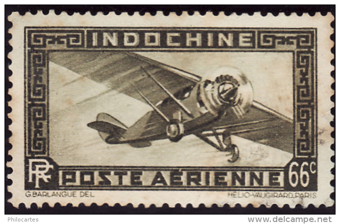 INDOCHINE   1933-38  -   PA  10  - Oblitéré - Poste Aérienne