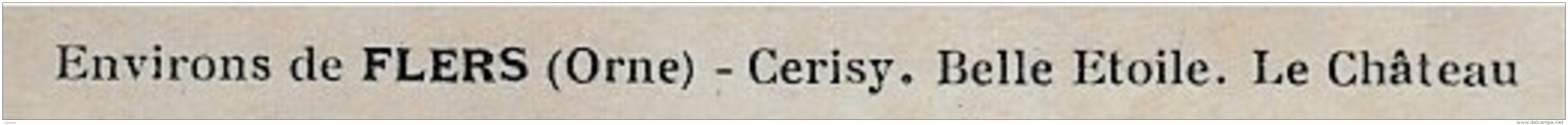 CPA 61 Environs De FLERS Orne - CERISY - BELLE ETOILE - Le Château ° Albert Buisson Libraire - Flers