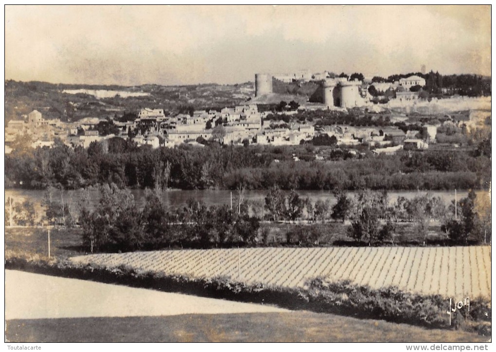 CPSM 30 VILLENEUVE LES AVIGNON VUE GENERALE ET FORT ST ANDRE  Grand Format 15 X 10,5 - Villeneuve-lès-Avignon