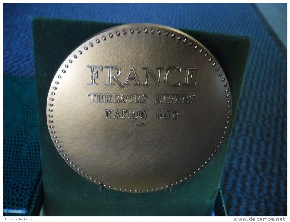 MEDAILLE Avec ECRIN FRANCE AUX ARMES DES PROVINCES  BRONZE MONÉTAIRE 90 MM Monnaie De Paris - Other & Unclassified