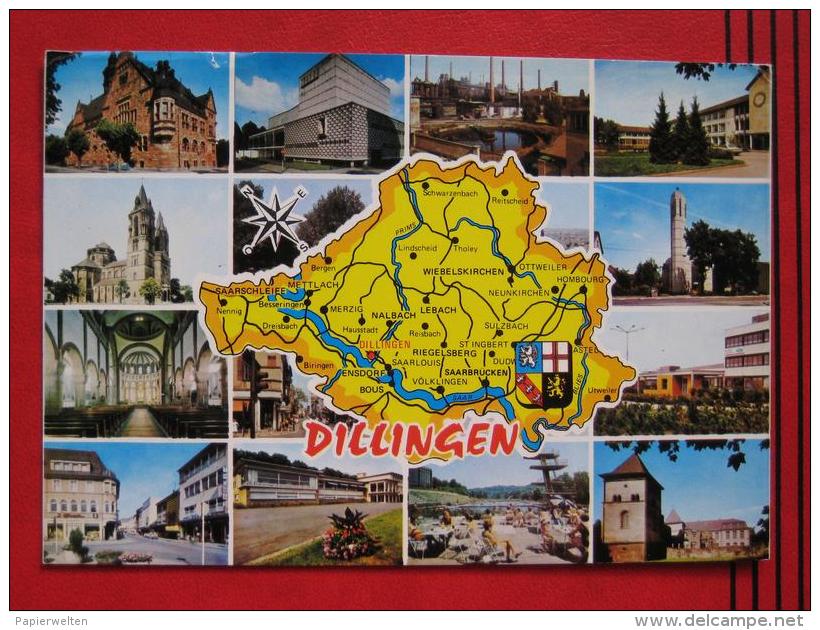 Dillingen - Mehrbildkarte - Kreis Saarlouis
