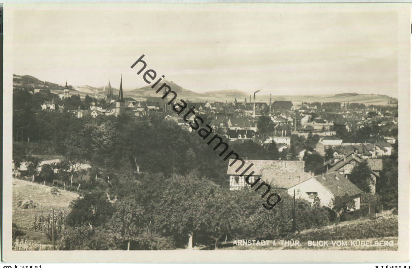 Arnstadt - Blick Vom Kübelberg - Foto-Ansichtskarte - Verlag Friedrich Hölcke Arnstadt - Arnstadt