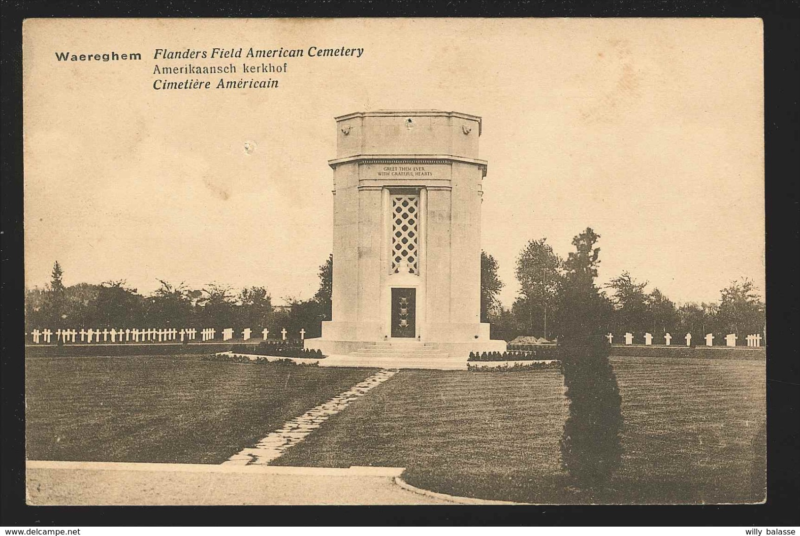 +++ CPA - WAREGEM - WAEREGHEM - Cimetière Américain - Amerikaansch Kerkhof  // - Waregem