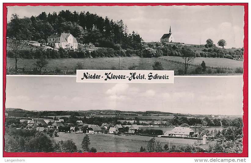 Foto-AK ´Bösdorf / Nieder-Kleveez´ (LK Plön) ~ 1958 - Ploen