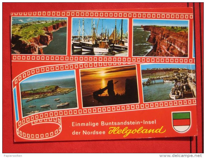 Helgoland - Mehrbildkarte "Einmalige Buntsandstein-Insel Der Nordsee Helgoland" - Helgoland