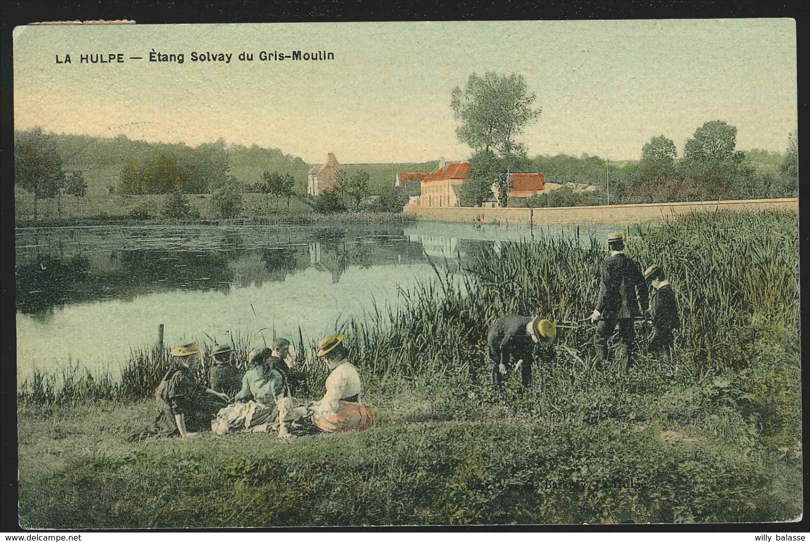 +++ CPA - LA HULPE - Etang Solvay Du Gris Moulin - Carte Couleur Avec Un Fin Relief   // - La Hulpe