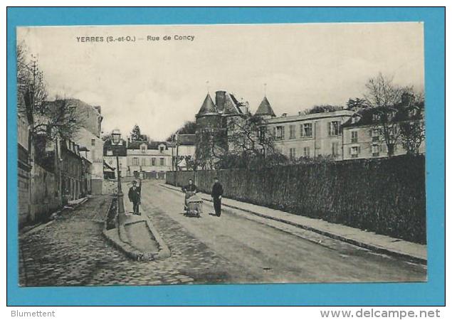 CPA Rue De Concy YERRES 91 - Yerres