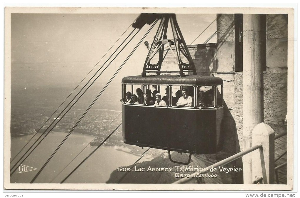 ANNECY : TELEPHERIQUE DU VEYRIER , GARE D ARRIVEE - Annecy-le-Vieux