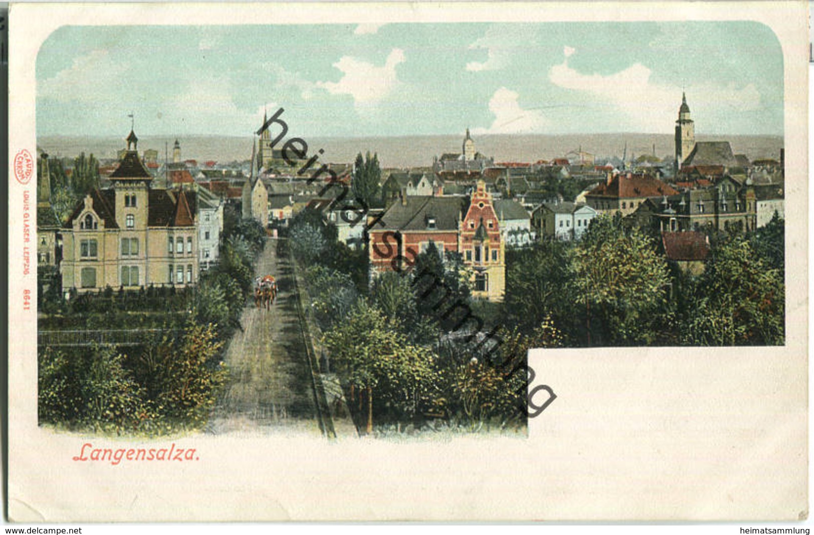 Langensalza - Verlag Louis Glaser Leipzig - Bad Langensalza