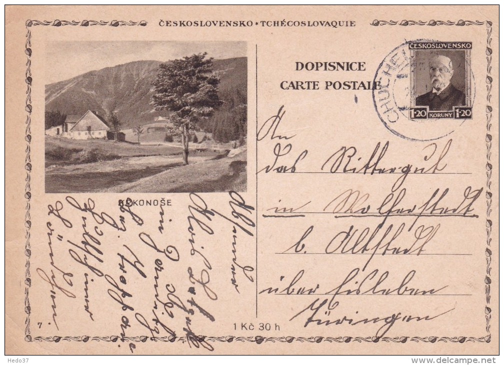 Tchécoslovaquie - Entiers Postaux - Cartoline Postali