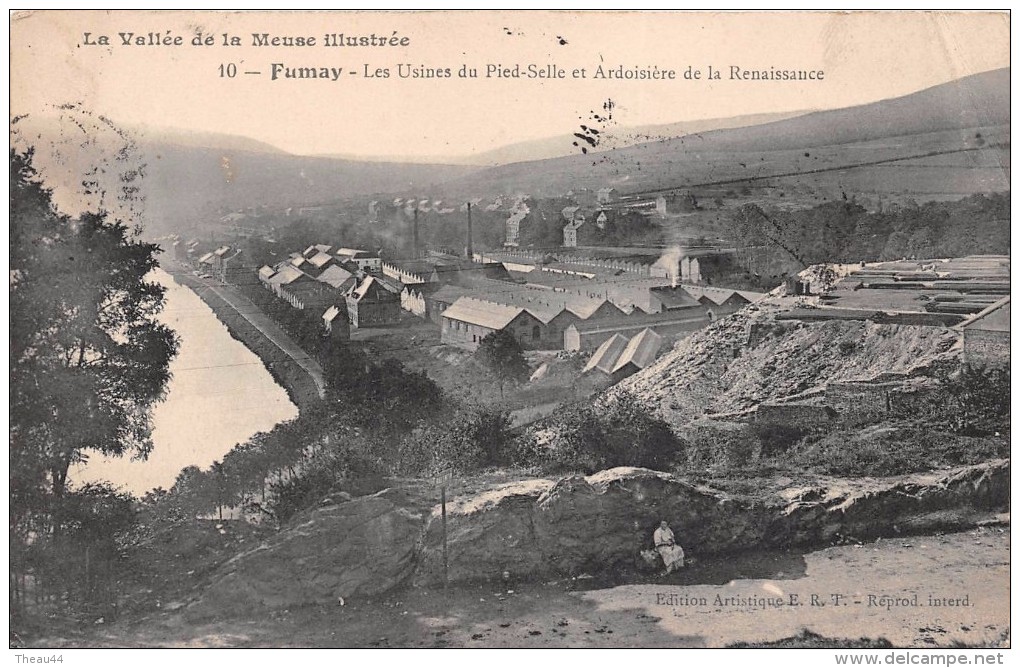 ¤¤  -    10   -   FUMAY   -  Les Usines Du Pied-Selle Et Ardoisière De La Renaissance  -   ¤¤ - Fumay