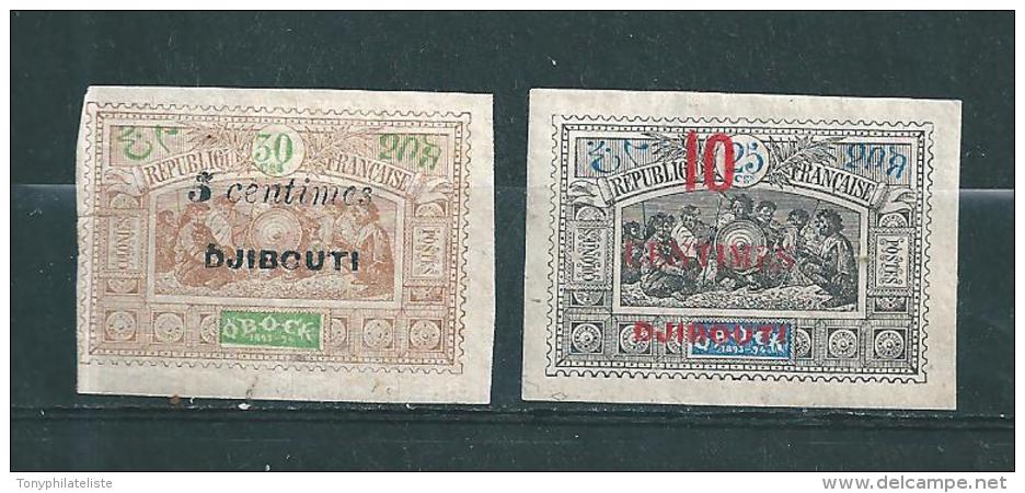 Timbres Des Cote De Somalis De 1902  N°30 Et 31  Neufs * - Neufs