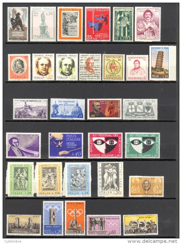 Italie: Lot 31 Valeurs; PETIT PRIX A PROFITER!!! - Collections