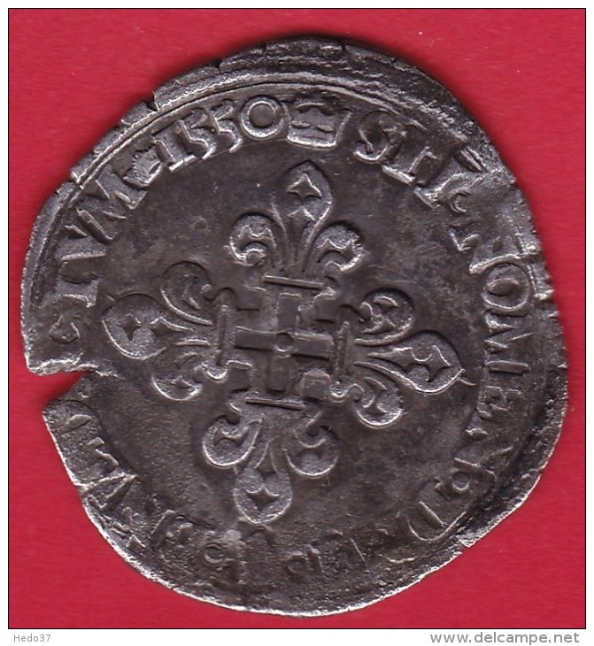 France Henri II - Demi Teston 1550 - 1547-1559 Heinrich II.