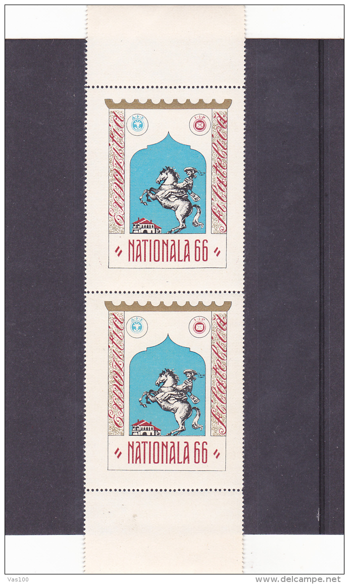 # 193 REVENUE STAMPS, NATIONAL EXPOSITION 66, LABELS, ROMANIA. - Fiscale Zegels