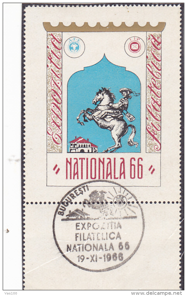 # 193  REVENUE STAMP, NATIONALPHILATELY EXPOSITION 66, MINT, ROMANIA. - Fiscale Zegels