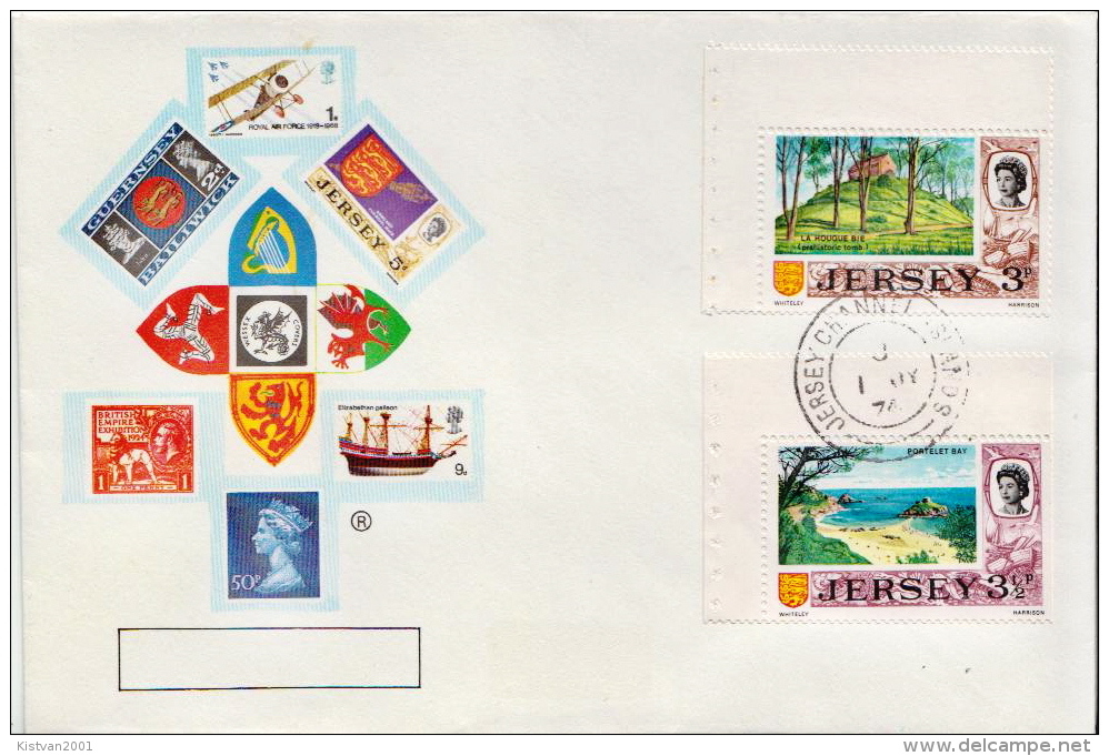 Jersey Stamps On Cover - Jersey