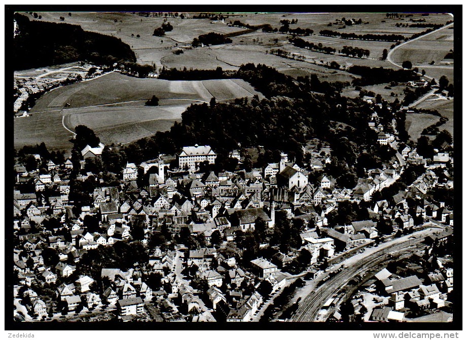 6728 - Alte Foto Ansichtskarte -  Leutkirch - Luftbild Flugzeugaufnahme - Gel - Leutkirch I. Allg.