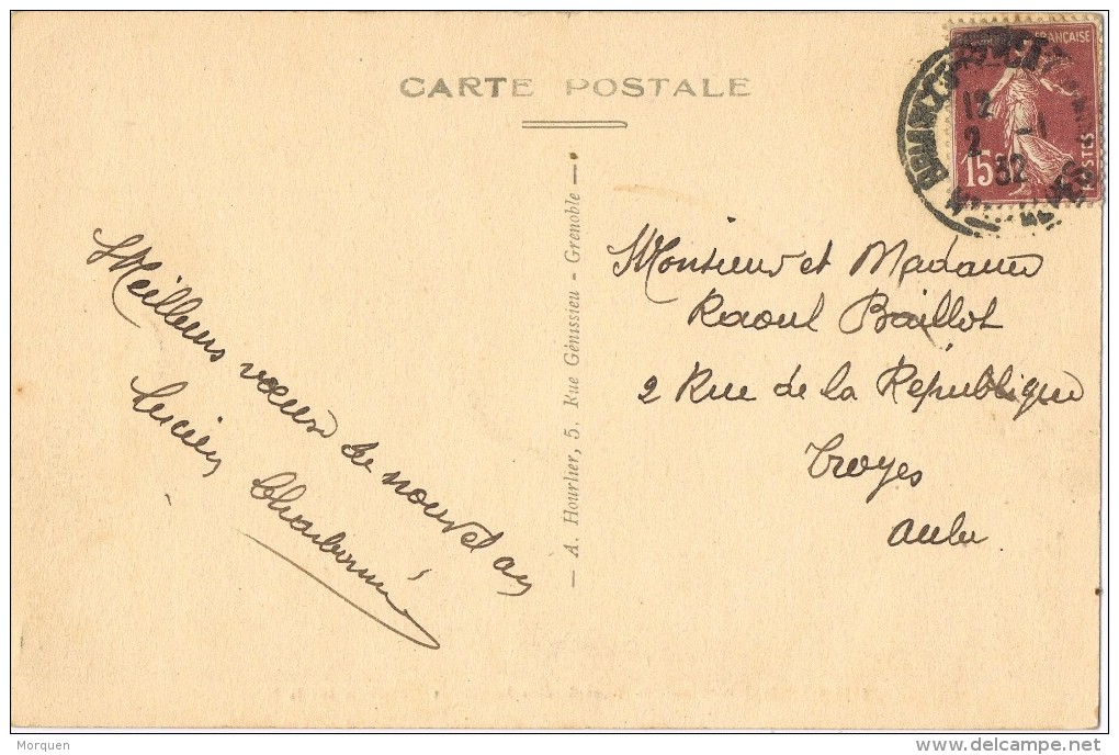 19361. Postal BRIANÇON (hautes Alpes) 1932. Le Galibier, Le Tunnel Et La Descente Su La Maurienne - Cartas & Documentos