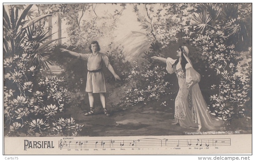 Spectacles -  Musique - Opéra Parsifal - Série de 10 cpa - Artist Illustrateur Weimar