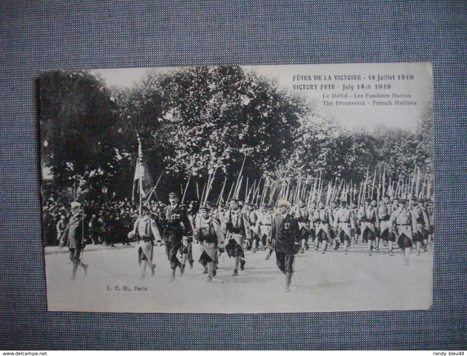 PARIS  -  75  -  Fêtes De La Victoire  -  Juillet 1919  -   Les Fusiliers Marins  -  1919 - Guerre 1914-18