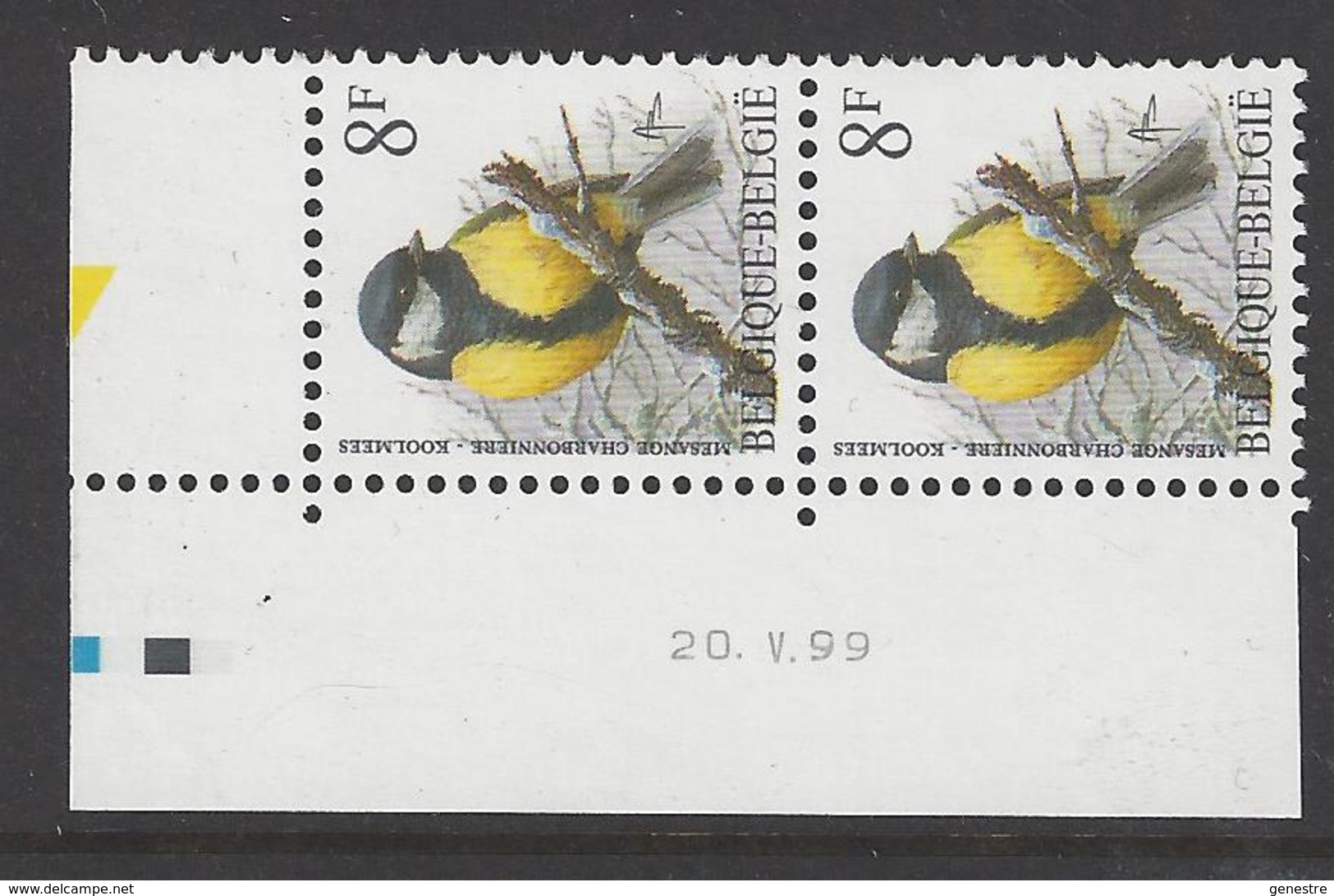 Belgique COB 2460P8a ** (MNH) - Date : 20.V.99 - Gomme Jaunâtre - Datiert