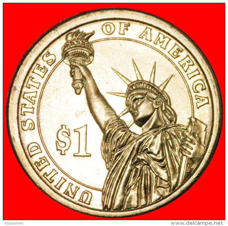 * NO PLAIN EDGE: USA ★ 1 DOLLAR 2007D WASHINGTON (1789-1797) MINT LUSTRE! LOW START &#9733; NO RESERVE! - 2007-…: Presidents
