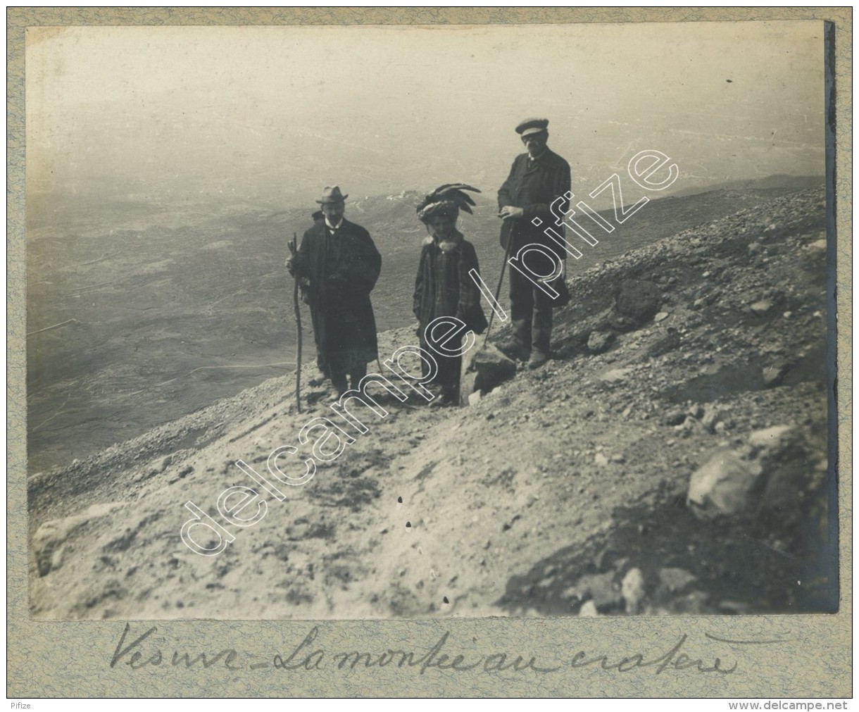 (Italie) Une Excursion Au Vésuve. 7 Photos. Vesuvio. 1900-10. - Lieux