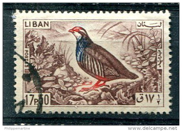 Liban 1965 - YT 253 (o) - Oiseaux - Pernice, Quaglie