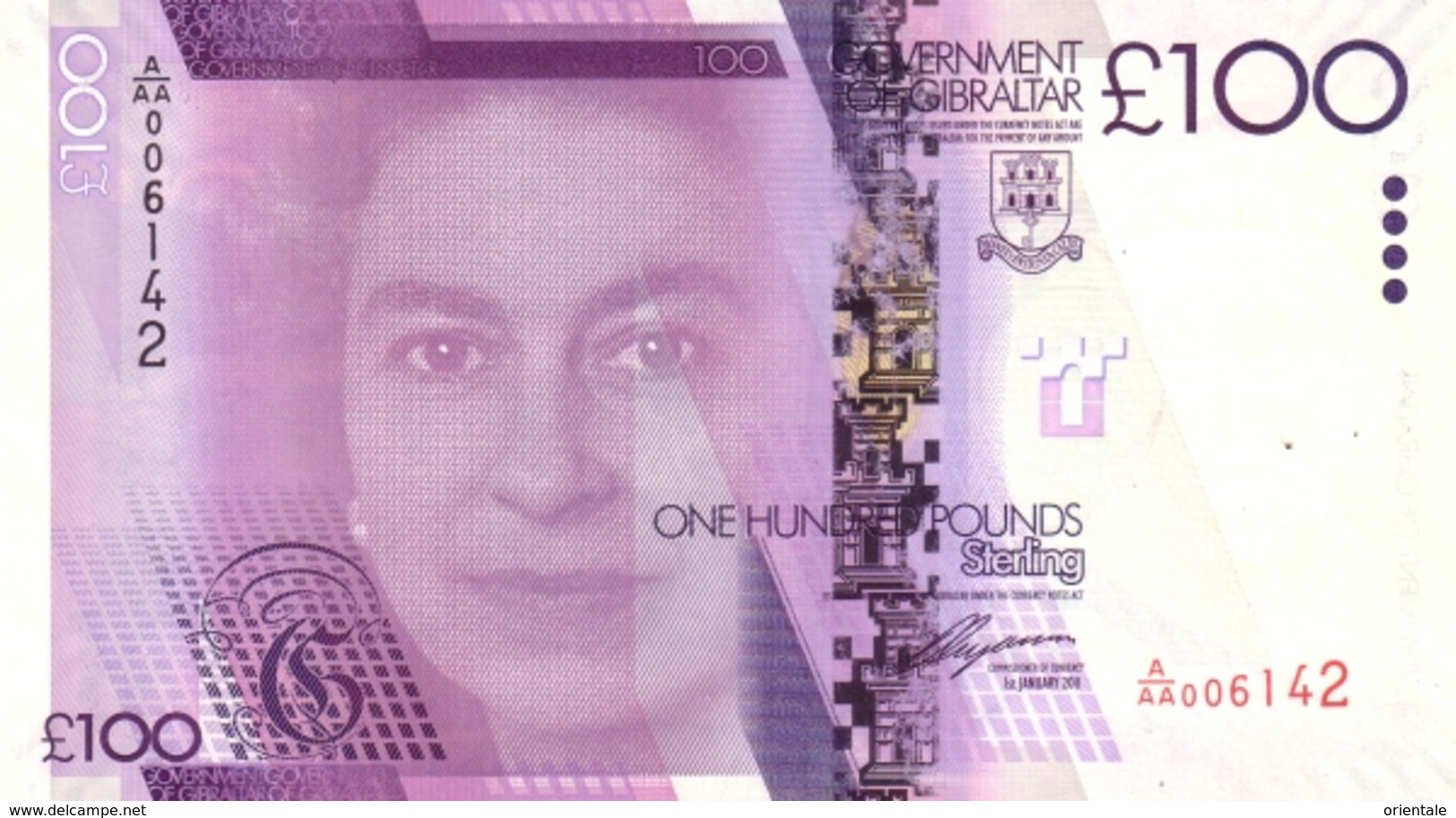 GIBRALTAR P. 39 100 P 2011 UNC - Gibraltar