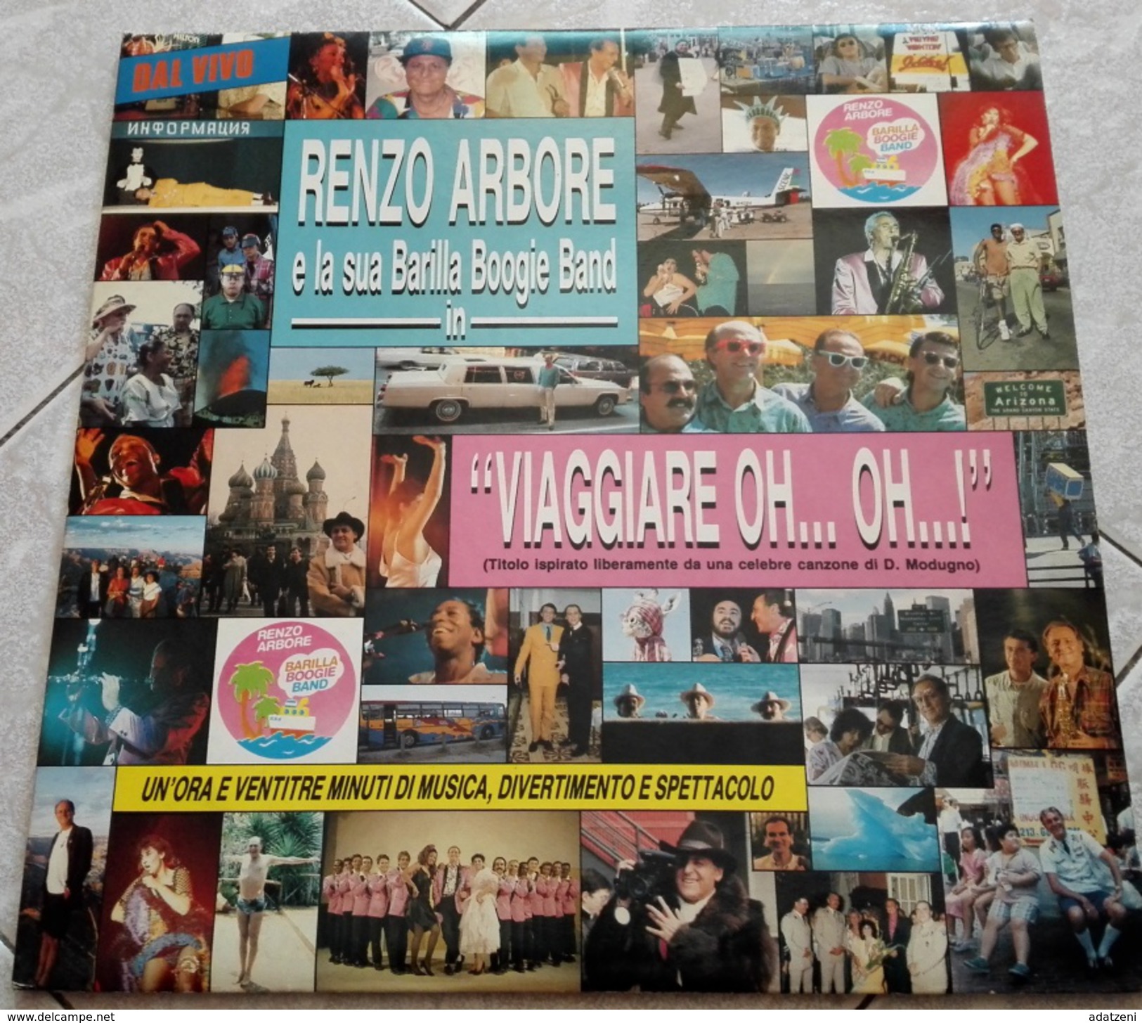 LP 12" DOPPIO RENZO ARBORE E LA SUA BARILLA BOOGIE BAND VIAGGIARE OH.OH! - Sonstige - Italienische Musik