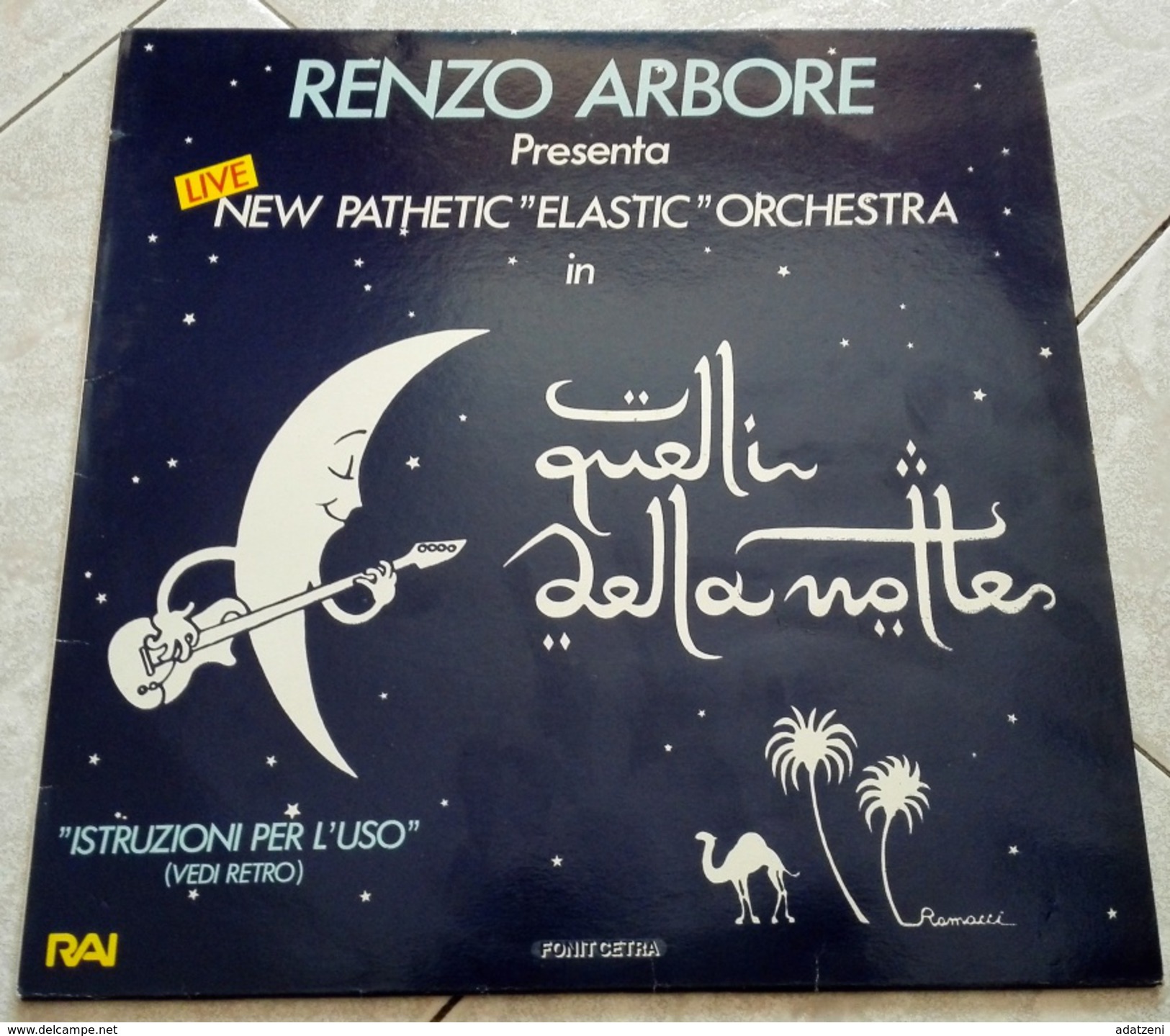 LP 12" ARBORE RENZO QUELLI DELLA NOTTE LIVE LP TELESFORO 1985 - Andere - Italiaans