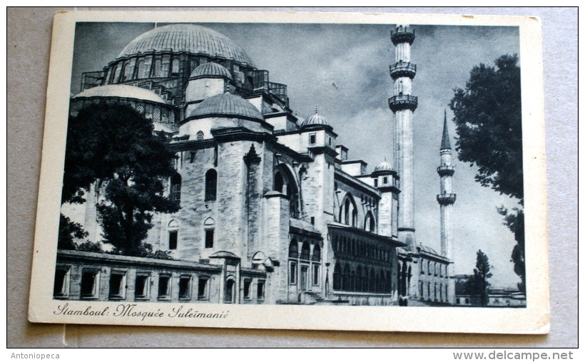 TURCHIA 1932, ISTANBUL MOSQEE DE SULEIMAN   VIAGGIATA - Turchia
