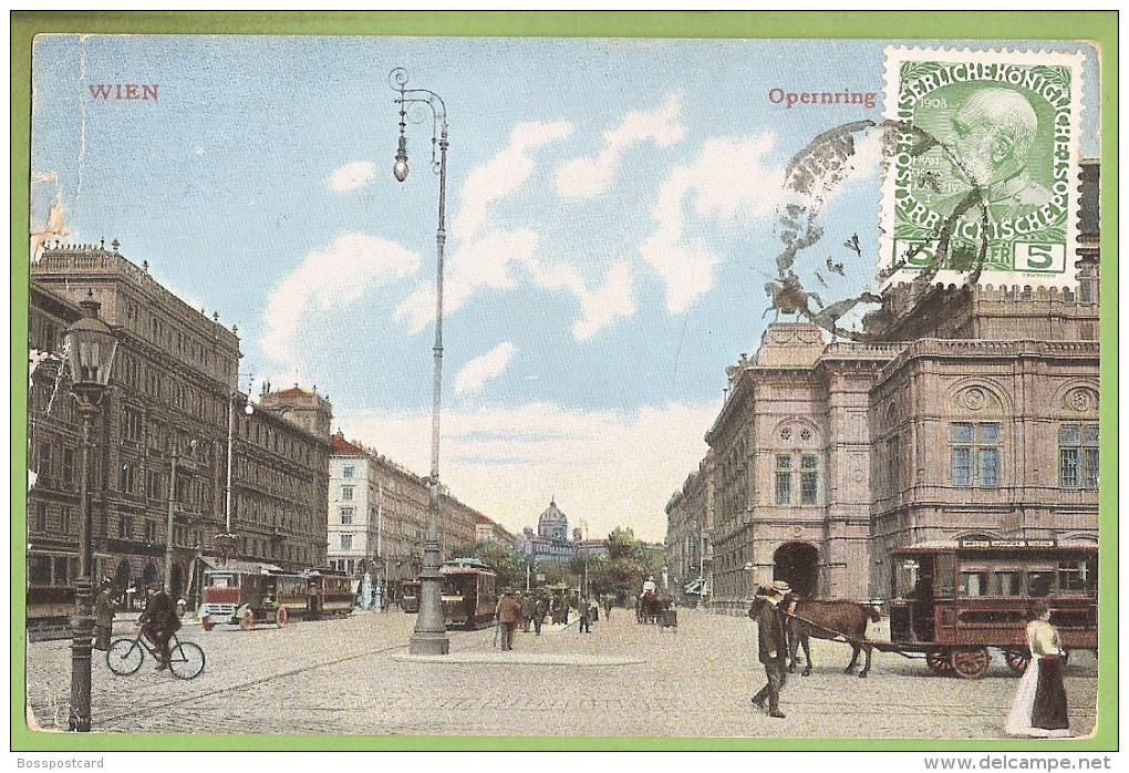 Wien - Vienna - Opernring - Austria - Filatelia - Philately - Moçambique - Ringstrasse