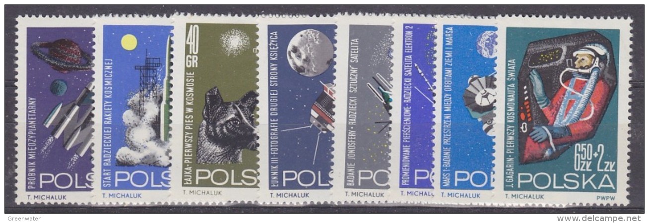 Poland 1964 Space 8v ** Mnh (32332) - Europe