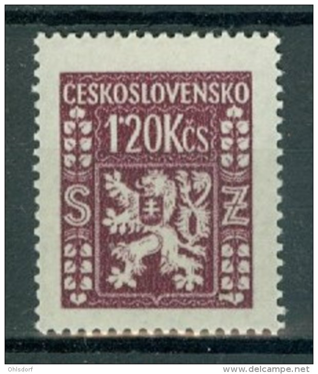CESKOSLOVENSKO - OFFICIAL 1947: Yv Service 11, ** MNH - FREE SHIPPING ABOVE 10 EURO - Official Stamps