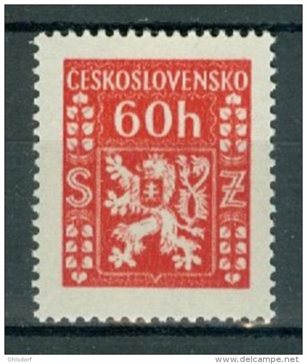 CESKOSLOVENSKO - OFFICIAL 1947: Yv Service 8, ** MNH - FREE SHIPPING ABOVE 10 EURO - Official Stamps