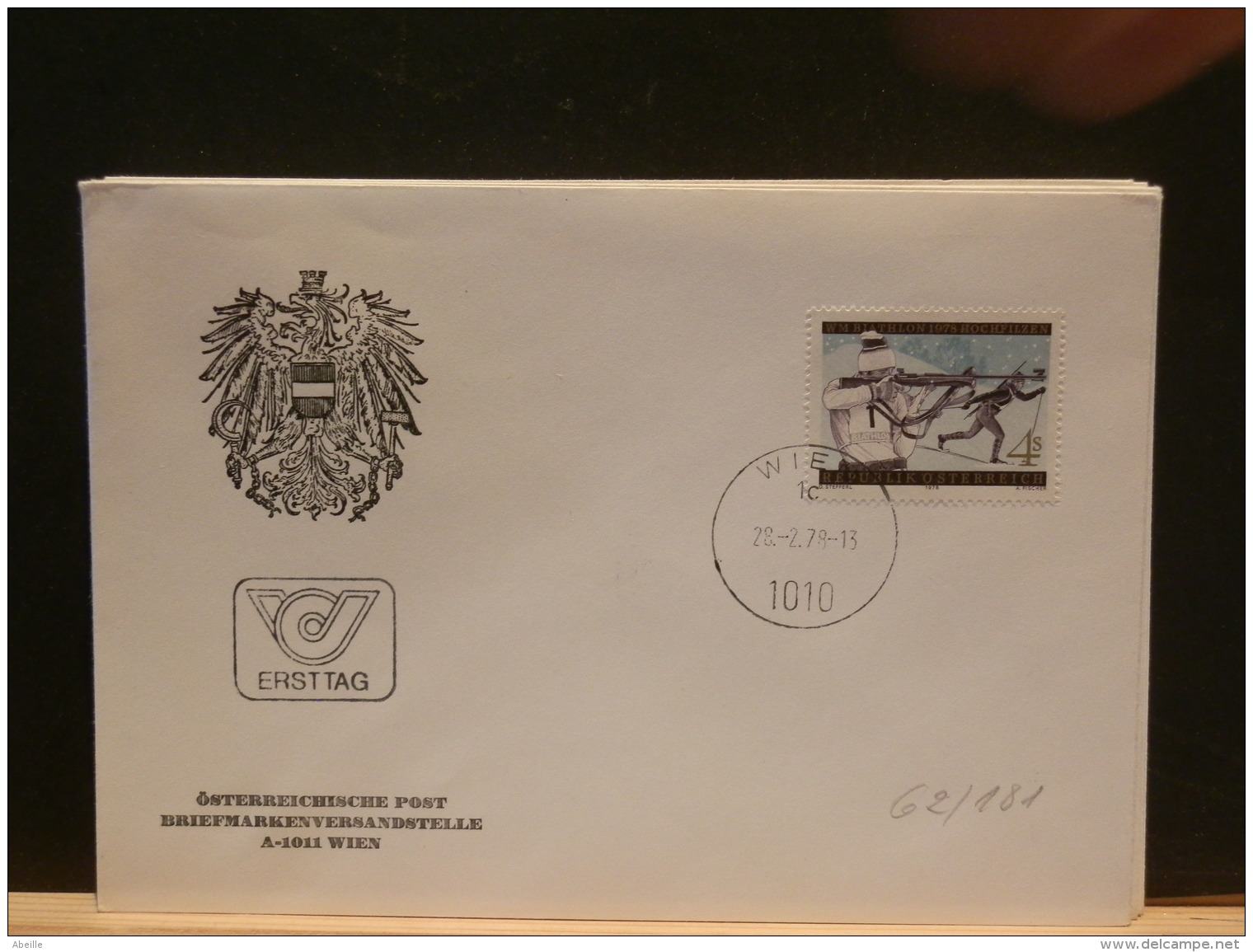 62/181  FDC  AUTRICHE - Waffenschiessen