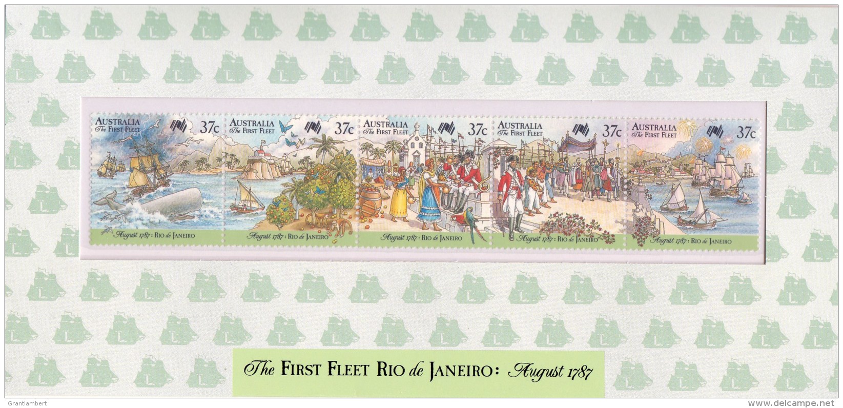 Australia 1987 The First Fleet Rio 1787 Presentation Pack - Bicentennial Collection - Presentation Packs