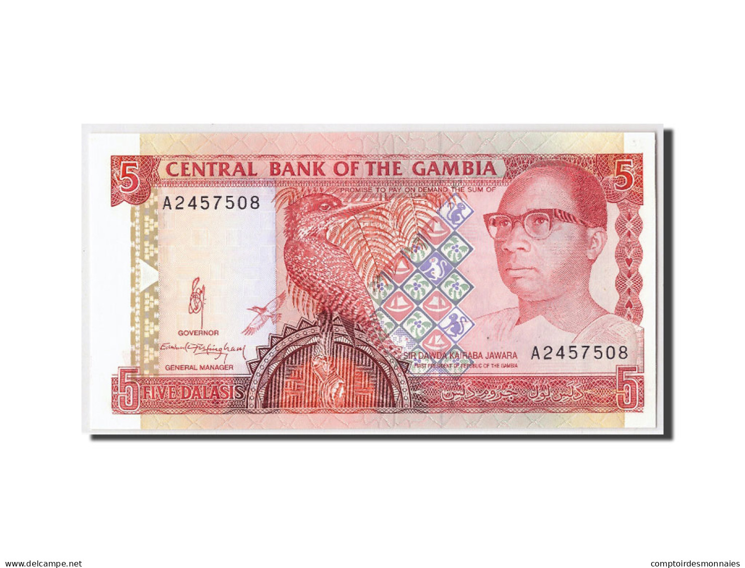 Billet, The Gambia, 5 Dalasis, Undated (1991-95), KM:12a, NEUF - Gambie