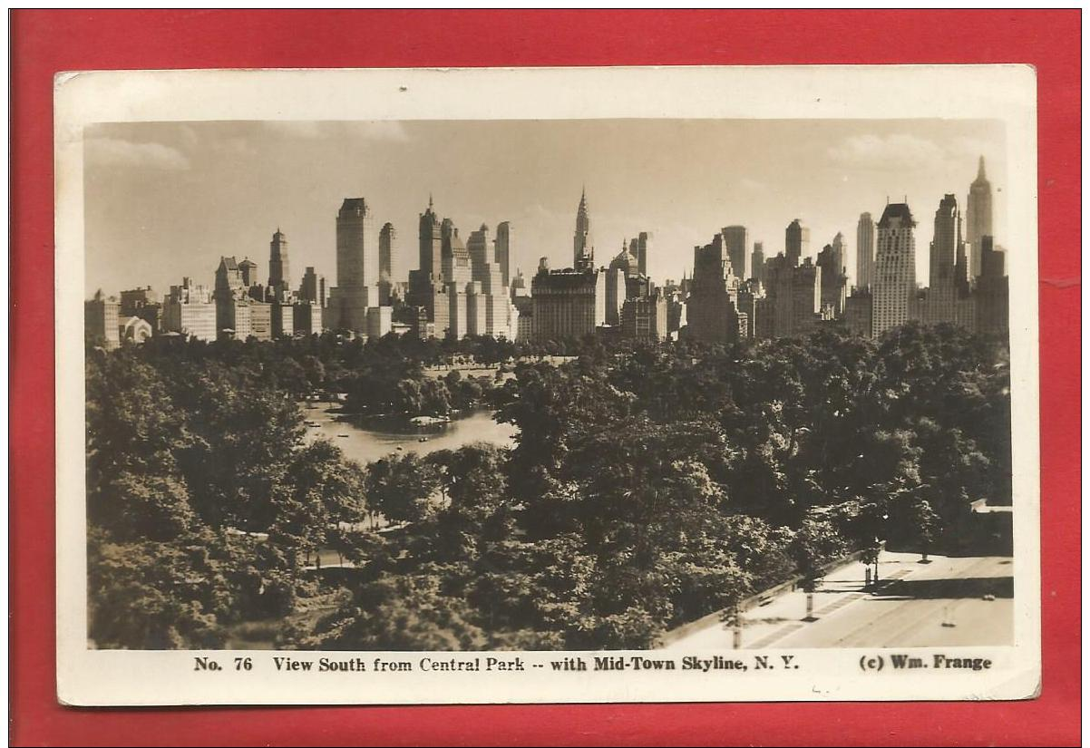 U S A  -  NEW YORK - View South From Central Park With Mid-Town Skyline   - 2 Scans - Manhattan