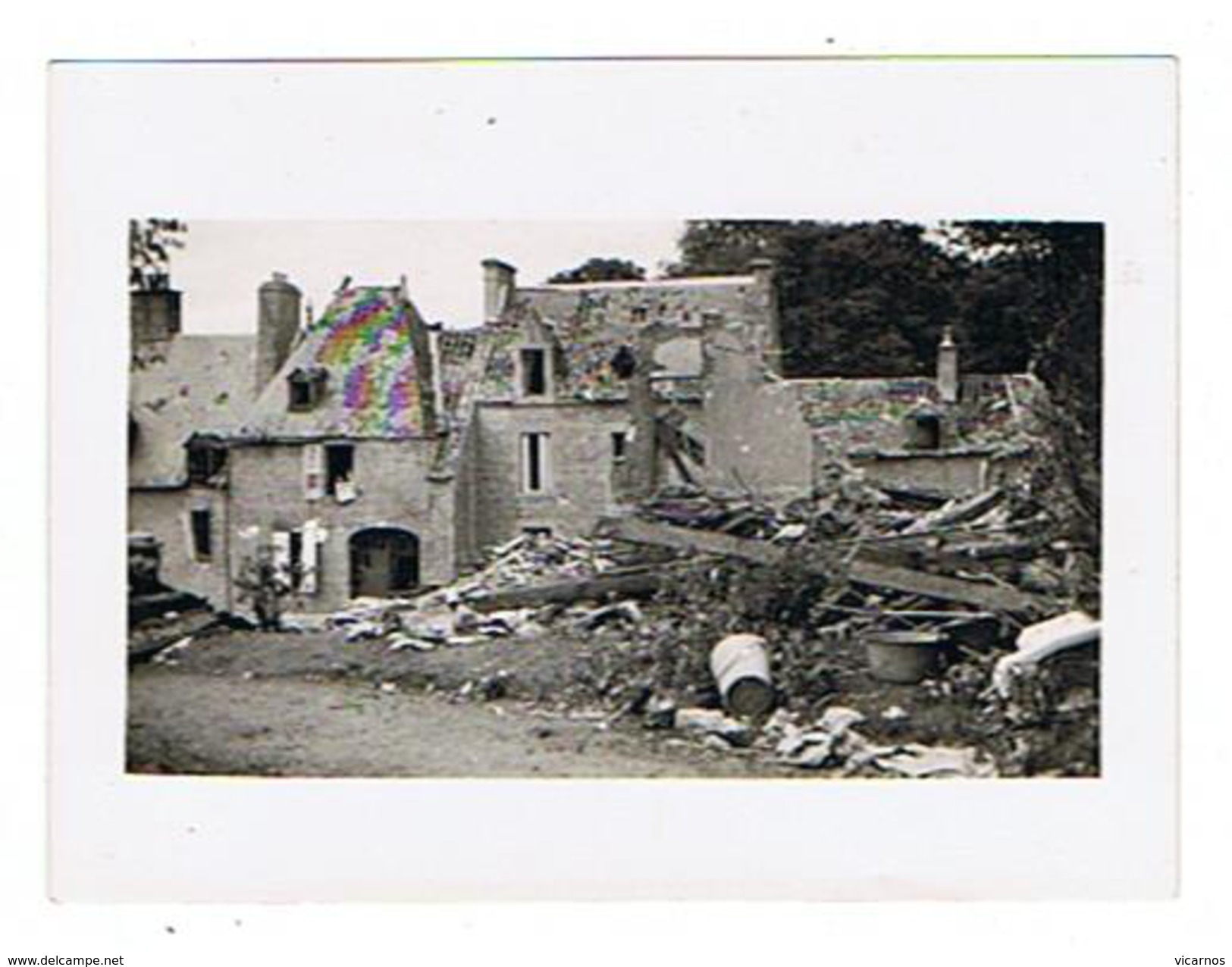 CARTE PHOTO AVRANCHES Lot de31 photos plus1photo sur Lolif au loin sur la dévastation de la ville par l'aviation en 1944