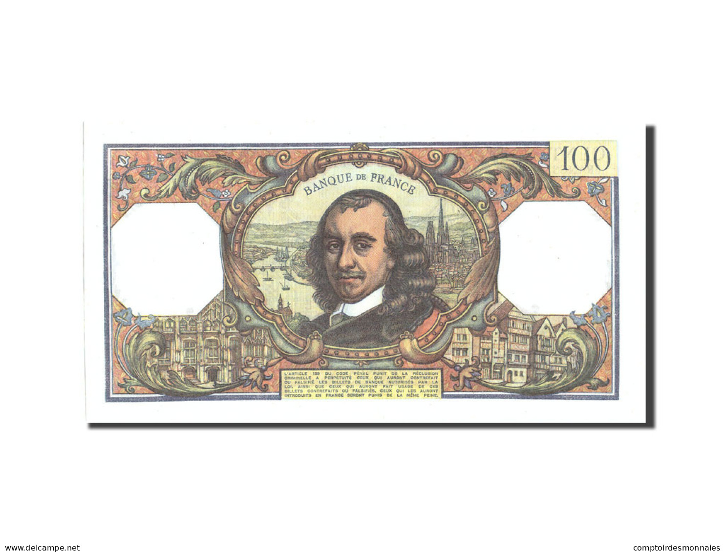 Billet, France, 100 Francs, 100 F 1964-1979 ''Corneille'', 1978, 1978-02-02 - 100 F 1964-1979 ''Corneille''