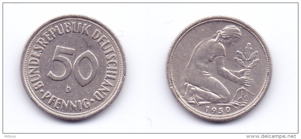 Germany 50 Pfennig 1950 D - 50 Pfennig