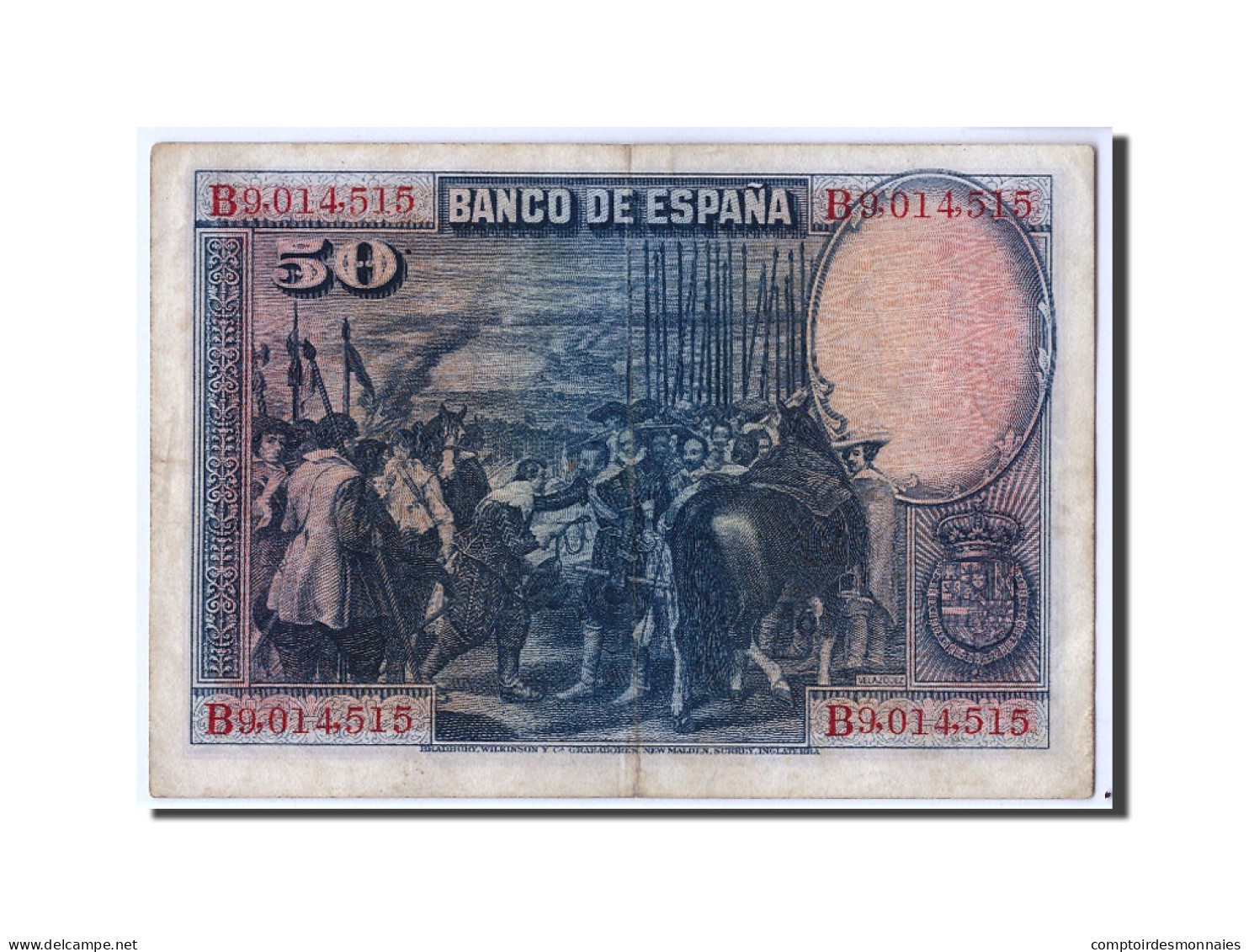 Billet, Espagne, 50 Pesetas, 1928, 1928-08-15, KM:75b, TB+ - 50 Pesetas