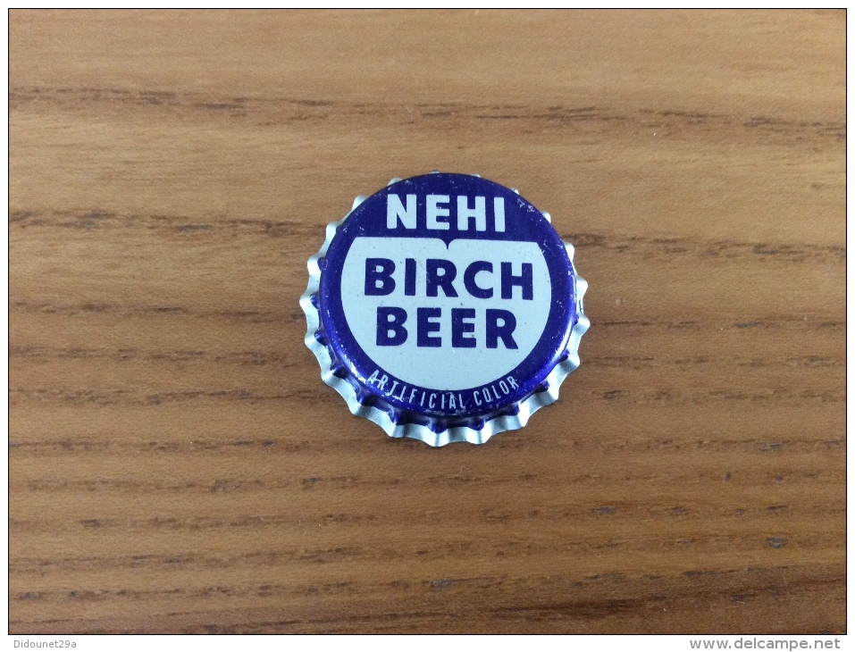 Ancienne Capsule De Soda "NEHI BIRCH BEER" Etats-Unis (USA) (intérieur Liège) - Soda