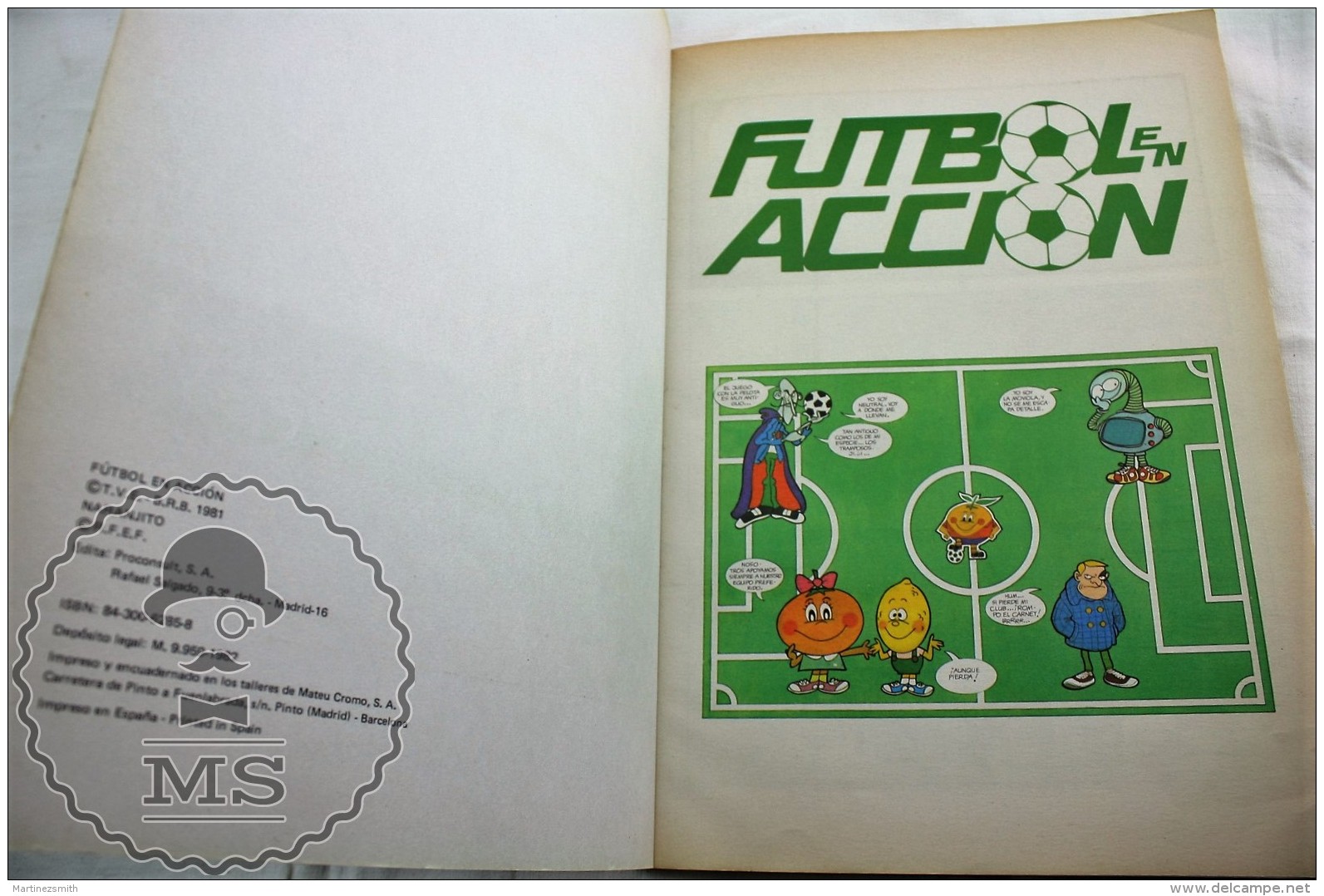 Collectible Football Spain 1982 FIFA World Cup Naranjito Mascot - Comic Book - Football In Action - Libros
