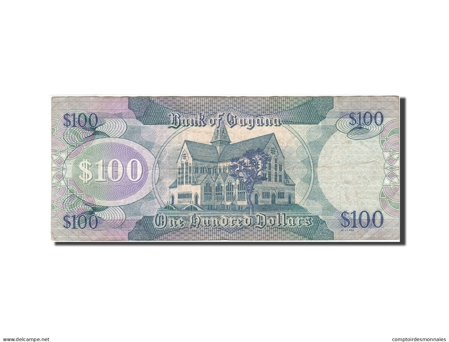 Billet, Guyana, 100 Dollars, 1989-1992, Undated (1989), KM:28, TB - Guyana