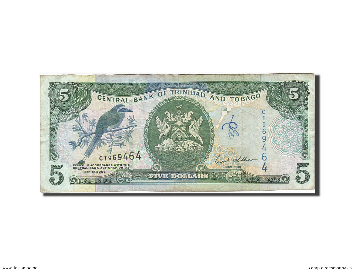 Billet, Trinidad And Tobago, 5 Dollars, 2006, 2006, KM:47, TB - Trinidad & Tobago